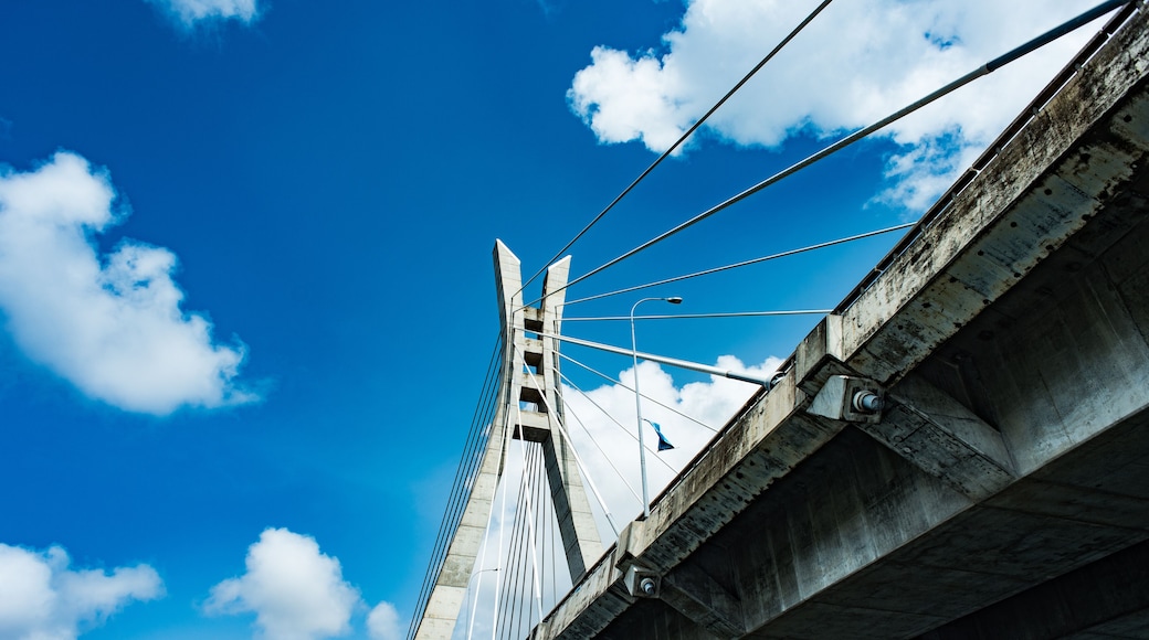 A view of the Lekki-Ikoyi Link bridge from the water