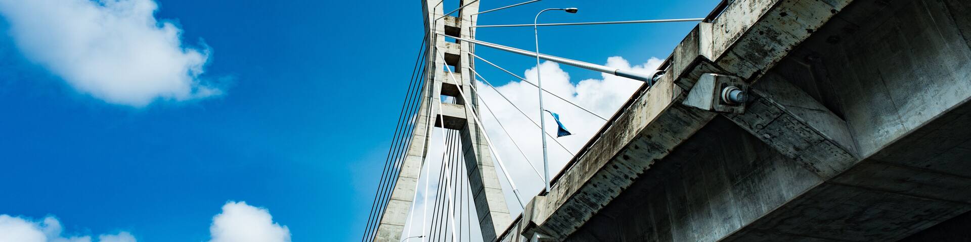 A view of the Lekki-Ikoyi Link bridge from the water