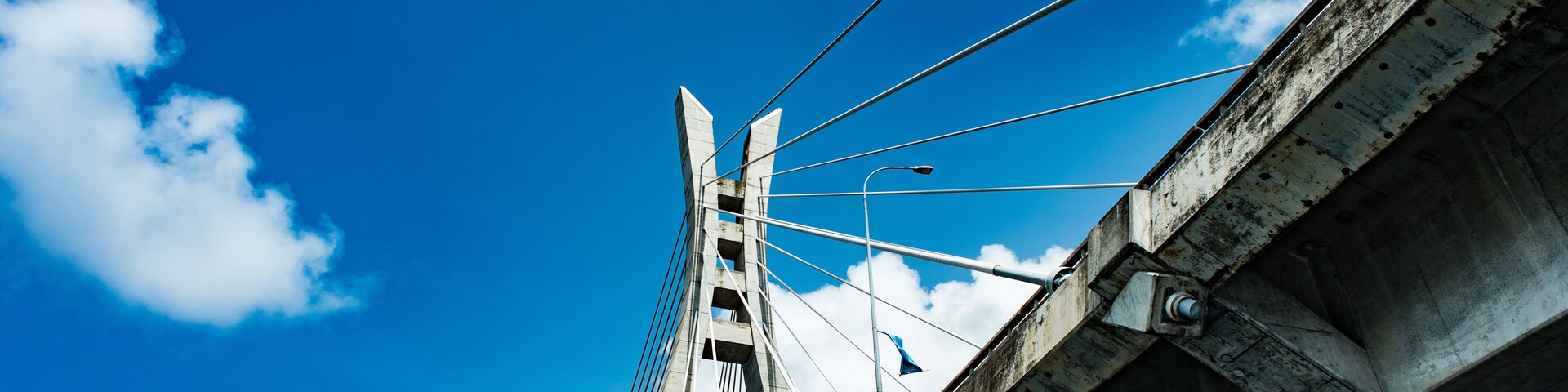 A view of the Lekki-Ikoyi Link bridge from the water