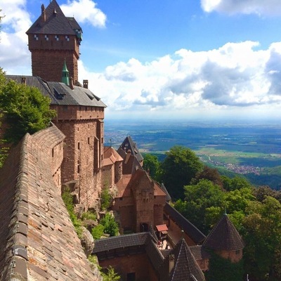 The views of the Alsace and towards Germany where breathtaking from up here.