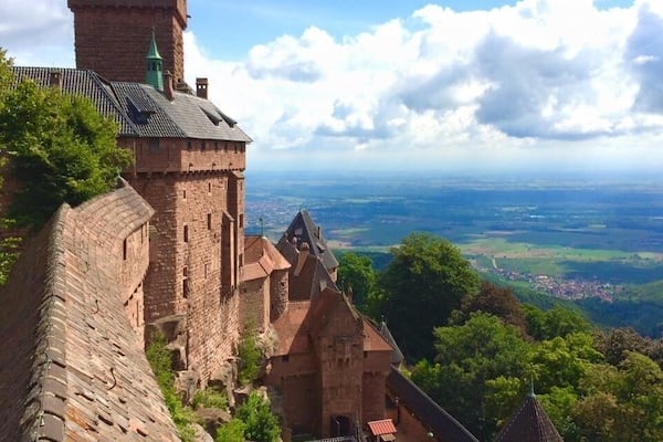 The views of the Alsace and towards Germany where breathtaking from up here.