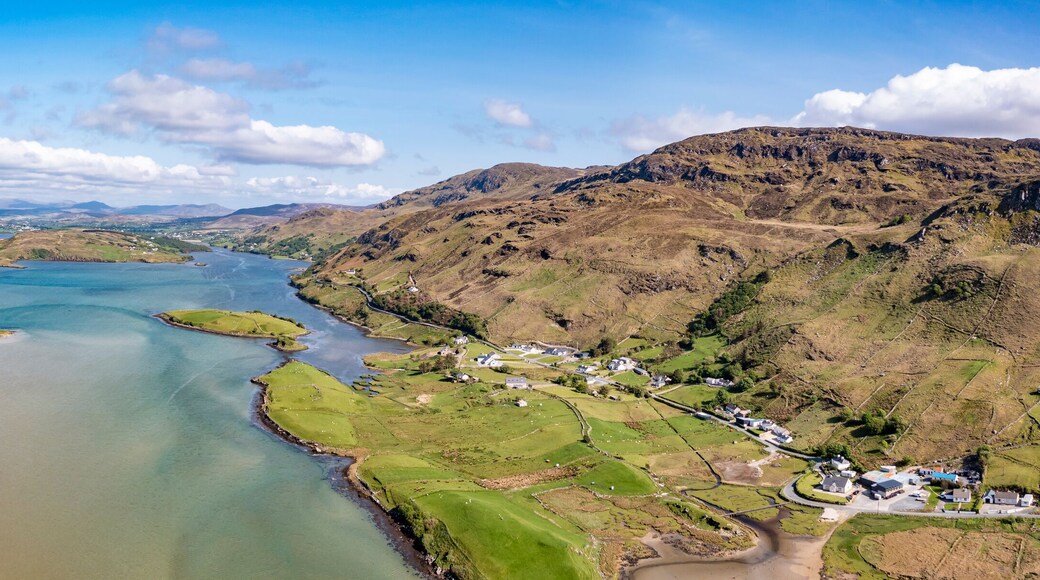 Aerial view of the Laconnell and Townland of Illancreeve, Lackaduff - County Donegal, Ireland