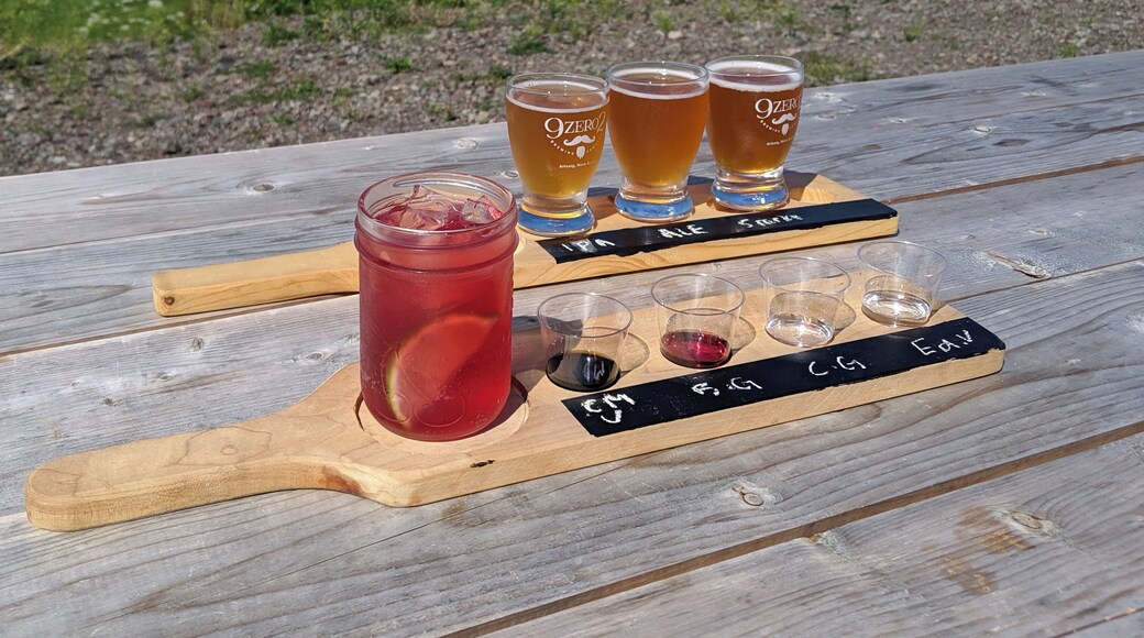 Talk about a distillery tasting with a view! Try the coffee maple vodka - it was easily the best of the bunch!