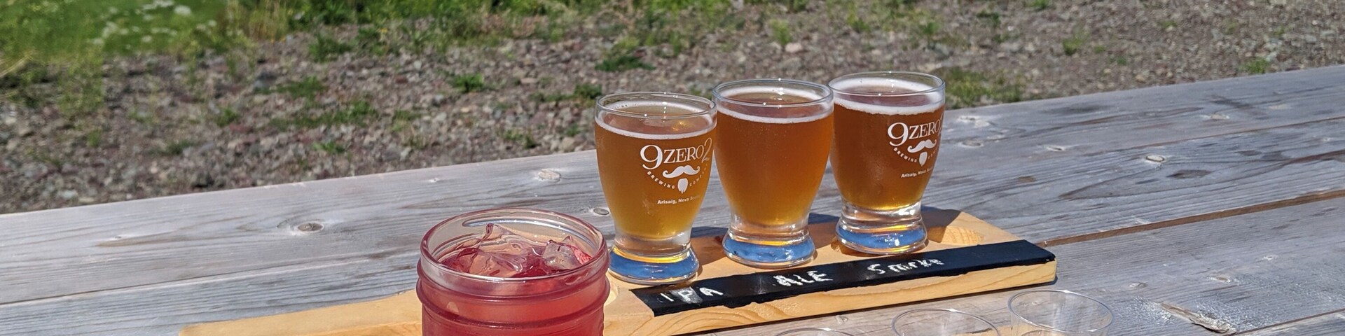 Talk about a distillery tasting with a view! Try the coffee maple vodka - it was easily the best of the bunch!