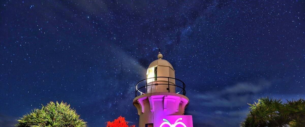 Fingal Head, just South of the Qld border in NSW, is a great place to watch sunrise, sunset and stargaze. It can all be done with the lighthouse in mind. Fun nights can also be had with light painting whilst waiting to see if the stars are optimal. Whatever you do at Fingal Head, you'll come away having enjoyed yourself.