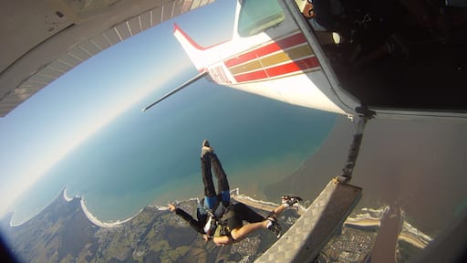 This was my 2nd time skydiving! very professional, great crew! you're only falling for less than a minute, then you get to spend the next 15 or 20 mins enjoying the amazing coastline.