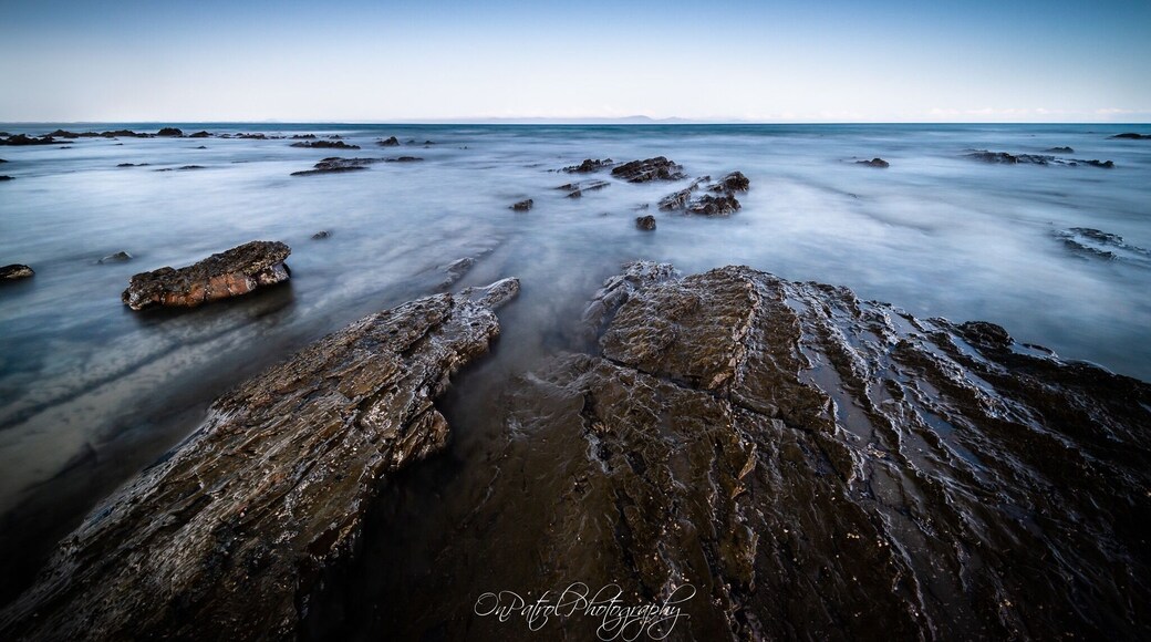 Out on a cold Winter’s evening with the tide out, standing on the rocks looking towards Wilson’s Prom. Ahhh the serenity