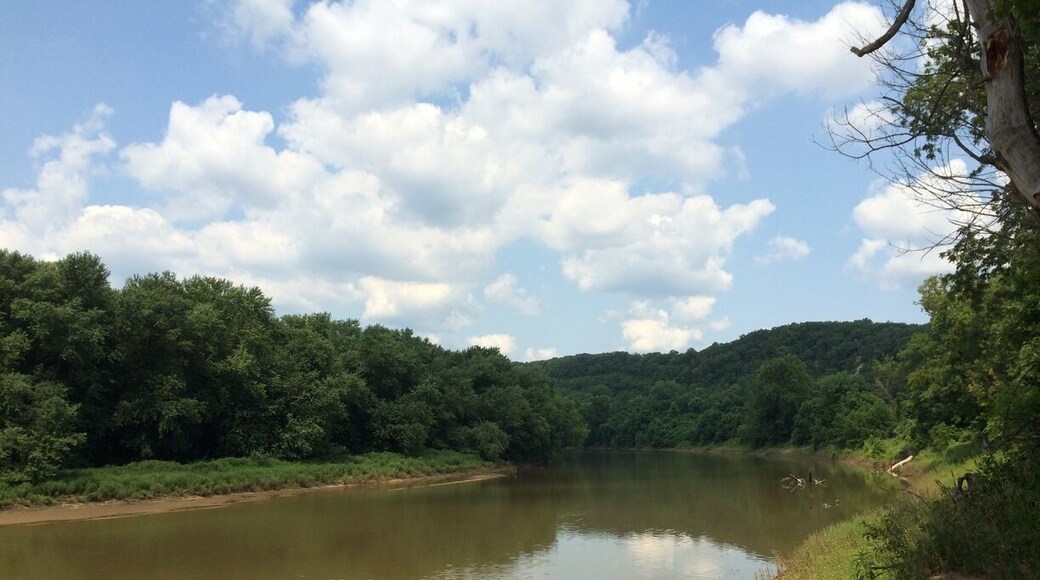 Stroller friendly trail along the river!