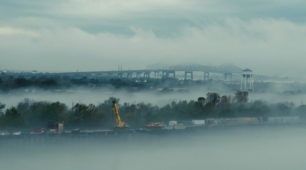 The cruise ship I was on took more than 7 hours to navigate the Mississippi River before getting out to the open sea, the Gulf of Mexico.