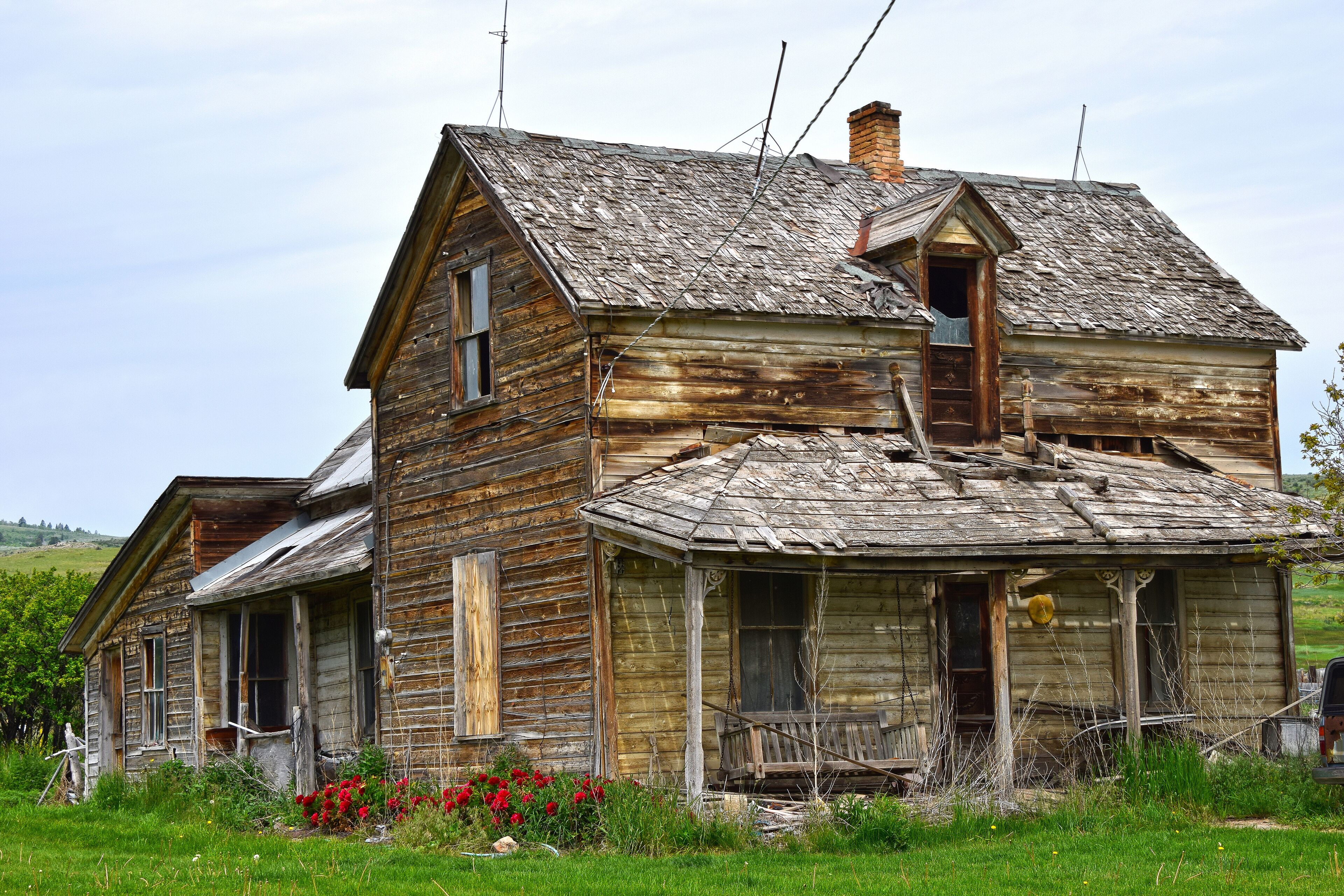 USA 0356-15 Oregon trail, Fish Haven, abandoned homestead