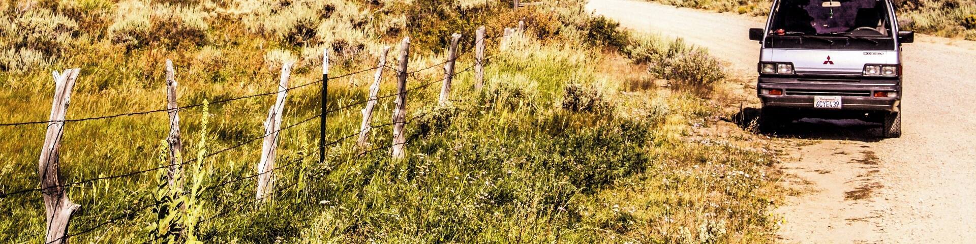Nothing better than rolling down dirt roads in your home. #vanlife #adventure #camping #greatoutdoors #idaho