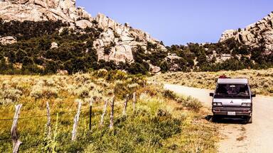 Nothing better than rolling down dirt roads in your home. #vanlife #adventure #camping #greatoutdoors #idaho
