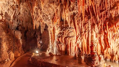 Delicate stalactites in a beautiful cave in Kosciuszko national park, NSW, Australia