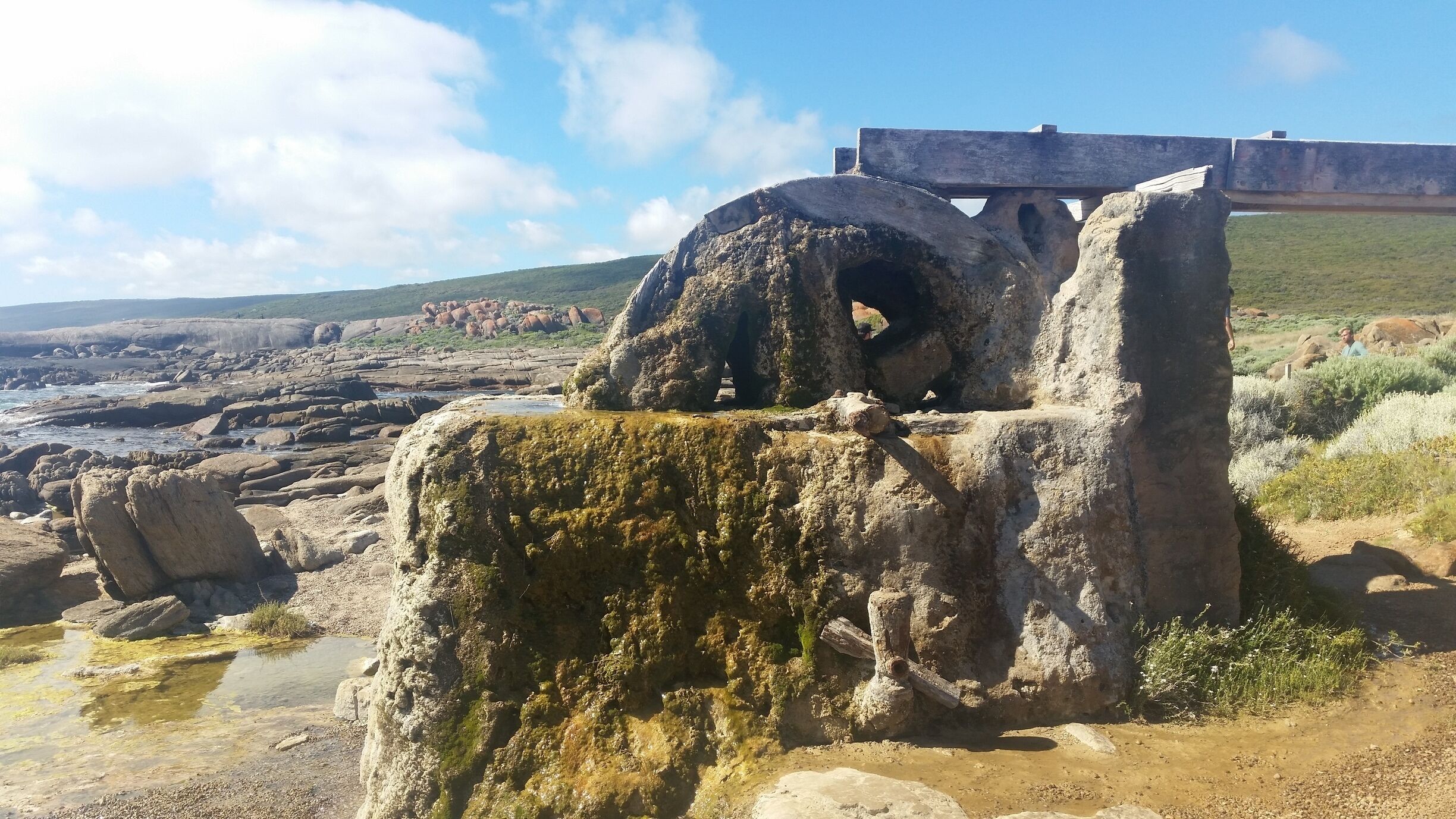 The old water wheel at Cape Leeuwin in Western Australia 