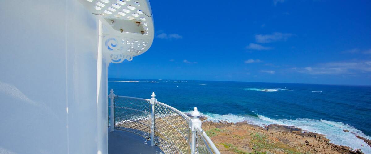 Leeuwin showing general coastal views, a lighthouse and views