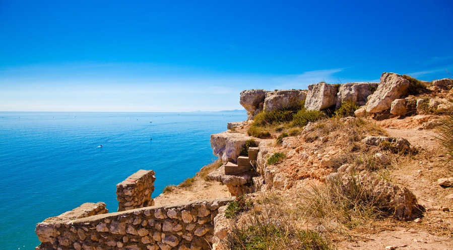 Cliff Cape Leucate, Aude, France, Shutterstock ID 1077854042, Purchase Order: SP-1394 HA Batch 3 Part 1, Order Number: , Client/Licensee: HomeAway, Other: To be paid with HA budget