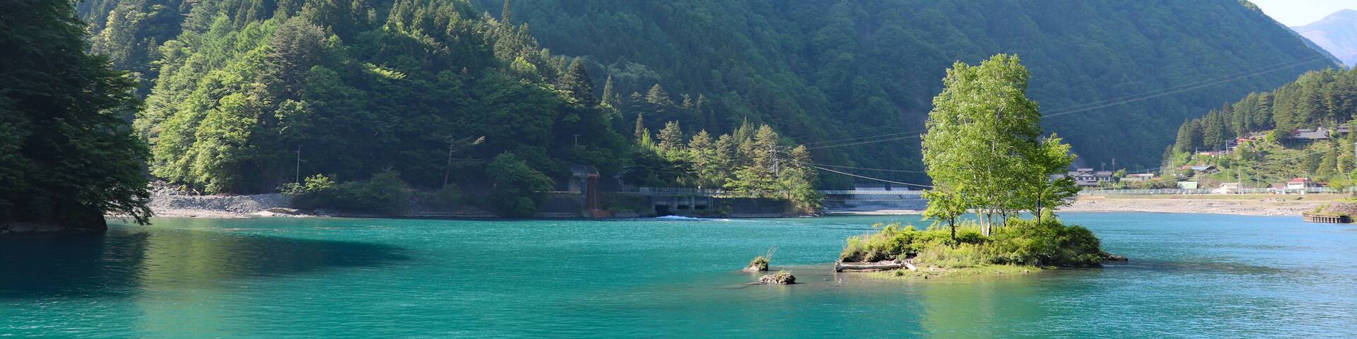 奈良田湖(山梨県早川町),narada lake,hayakawa town,yamanashi pref,japan