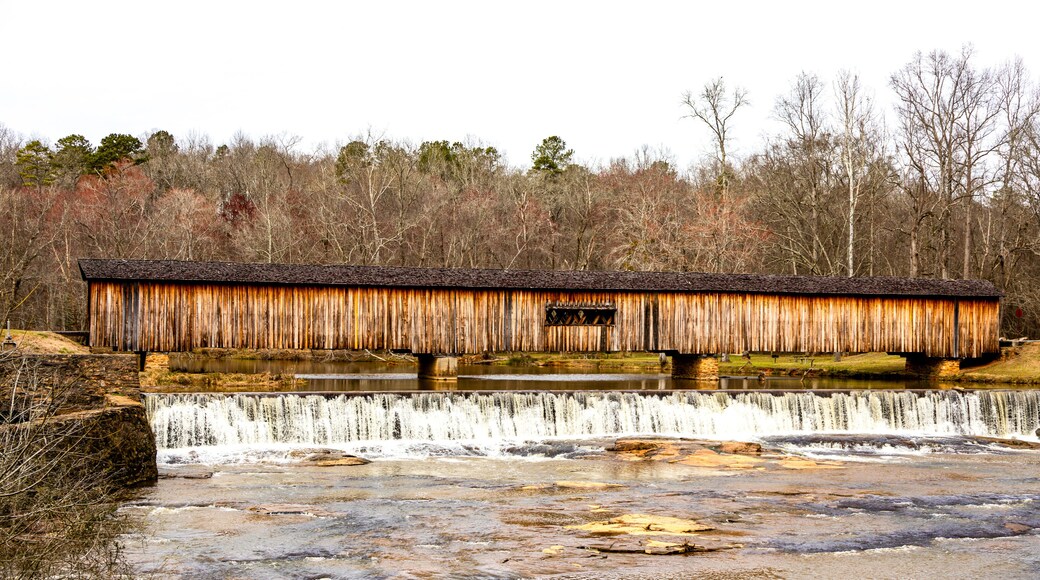 Covered Bridge at Watson Mill State Park in Comer Georgia