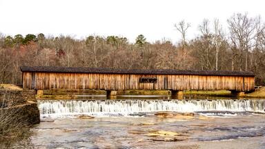 Covered Bridge at Watson Mill State Park in Comer Georgia