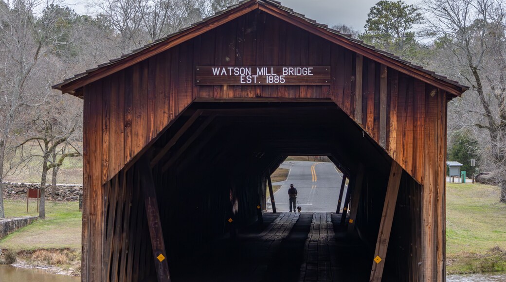 Covered Bridge at Watson Mill State Park in Comer Georgia