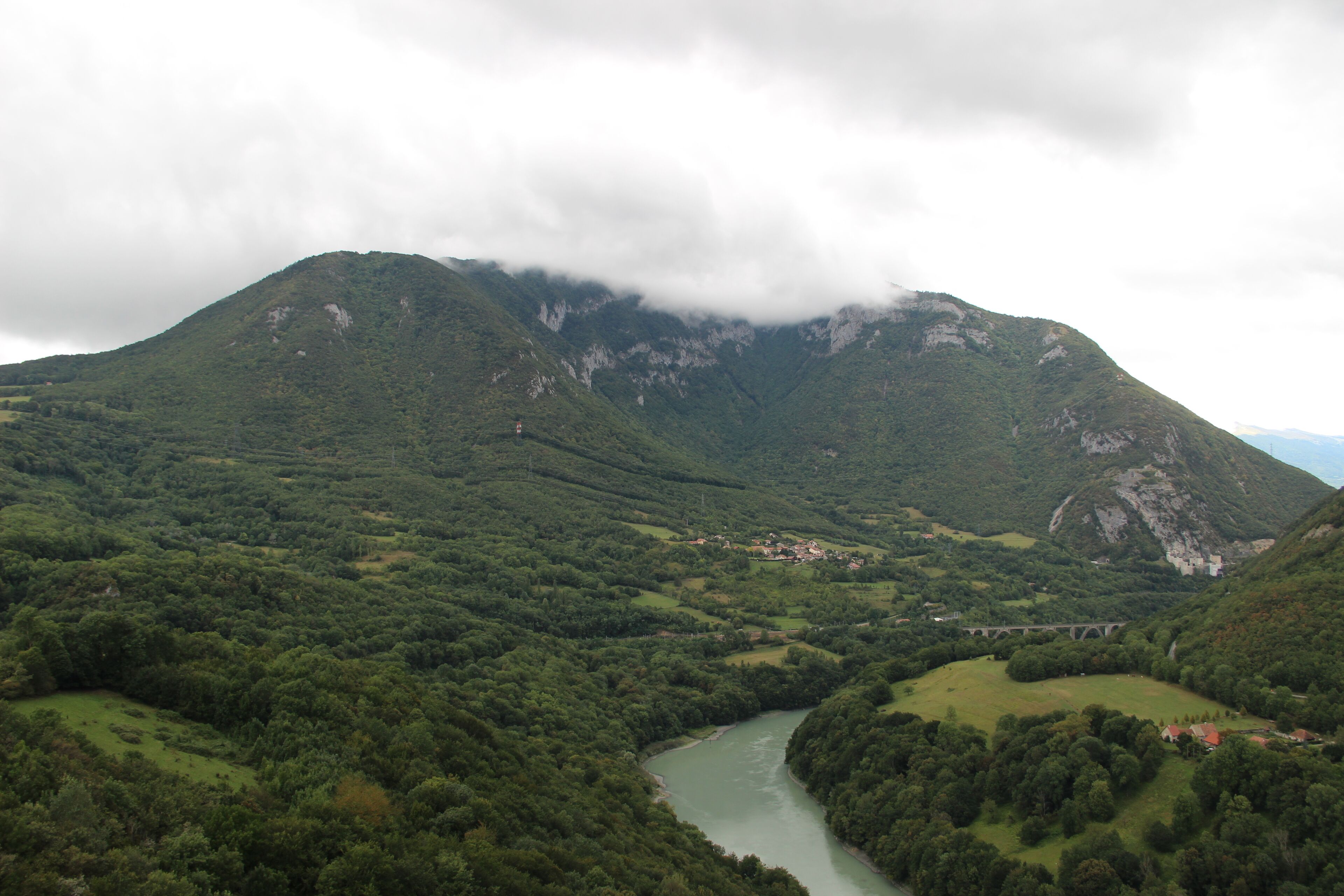 View on Crêt d'Eau from the Rocher de Léaz