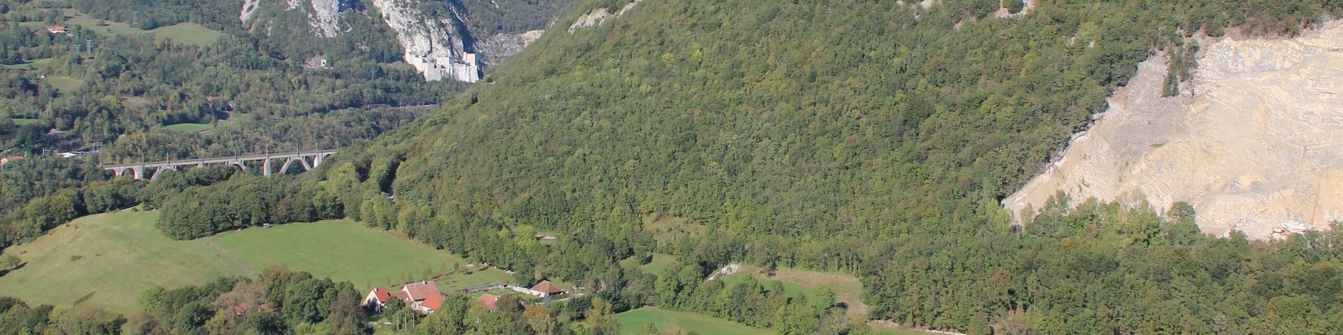 Panoramic view from the Rocher de Léaz
