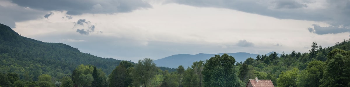Field and Old Barn in the Adirondack Mountains of New York State