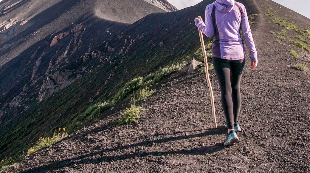 Being on Volcán Fuego as it erupted was one of the coolest adventures of my entire life! It was unreal to be up above the clouds, we eventually found ourselves in a cloud blocking the view of the eruptions and headed back to base camp so we could reach it before dark. #adventure #guatemala #solotravel #volcano #go4thelgobe