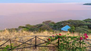 Ethiopia, view on Lake Langano in South Ethiopia. Part of the Rift Valley