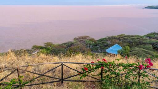 Ethiopia, view on Lake Langano in South Ethiopia. Part of the Rift Valley