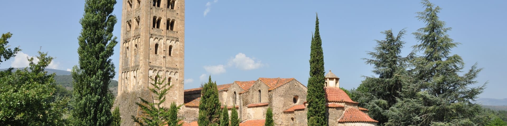 Codalet. St. Miquel de Cuixà Abbey. 10th-12th C. en.wikipedia.org/wiki/Abbey_of_Saint-Michel-de-Cuxa