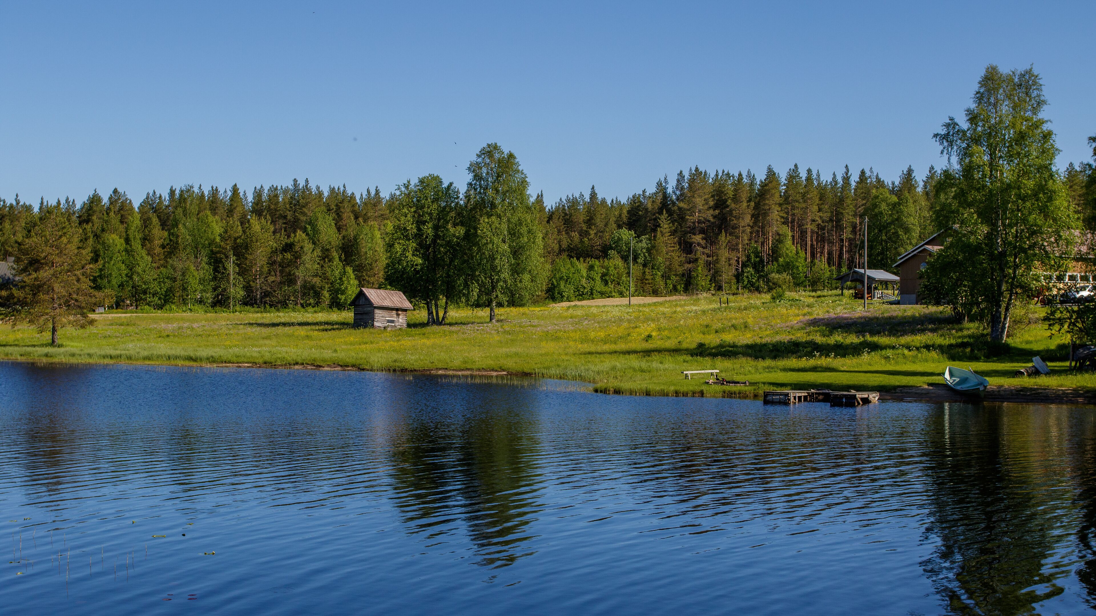 Landschaft in Finnland, Nähe Kajaani
