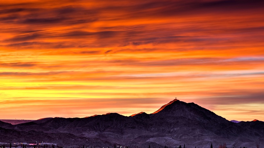 Mt. Christo Rey Sunset: Sunland Park, New Mexico