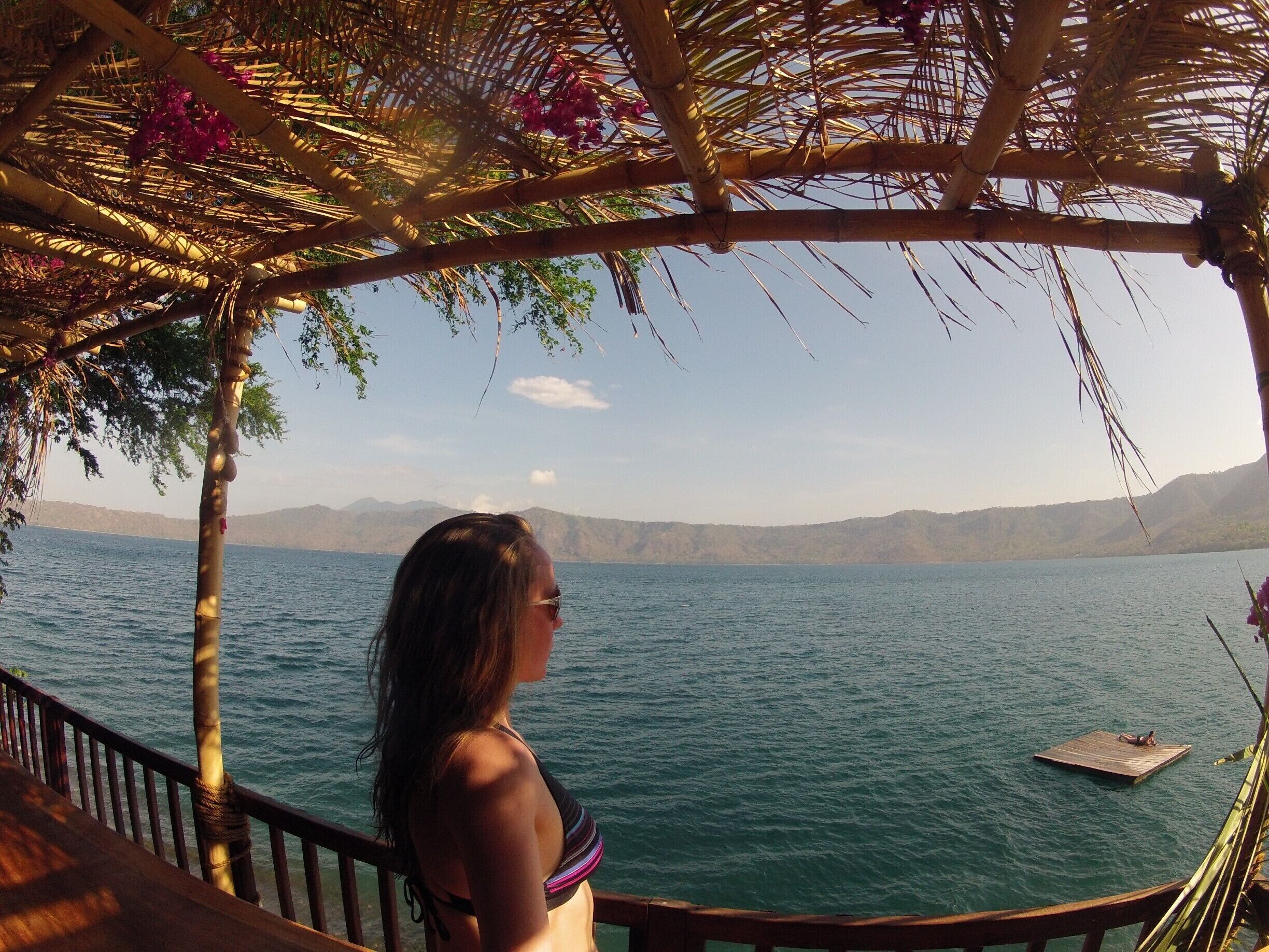 Overlooking the beautiful Laguna de Apoyo.