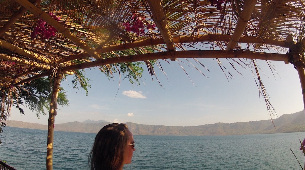 Overlooking the beautiful Laguna de Apoyo.