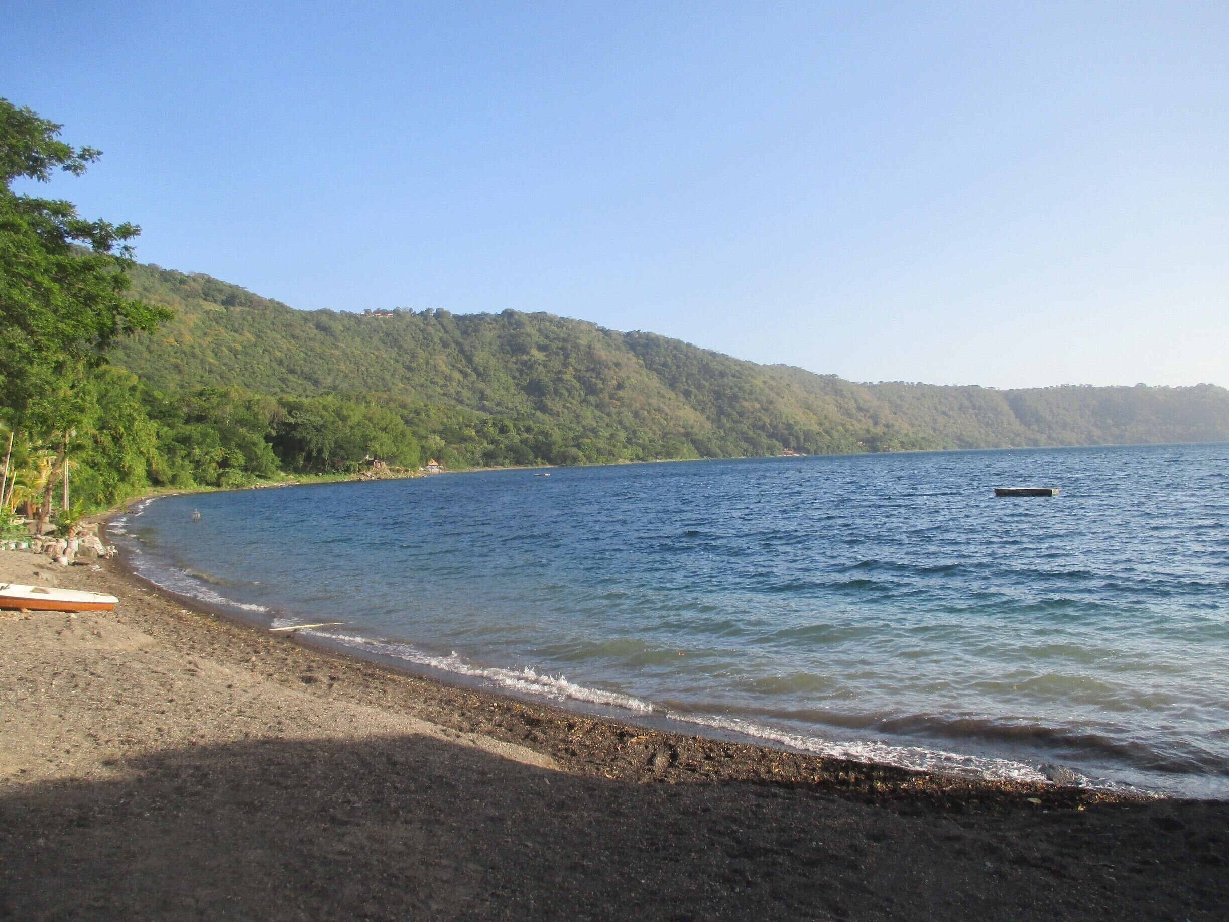 This is Laguna de Apoyo. I think it's an extinct volcano. 12/25/2015