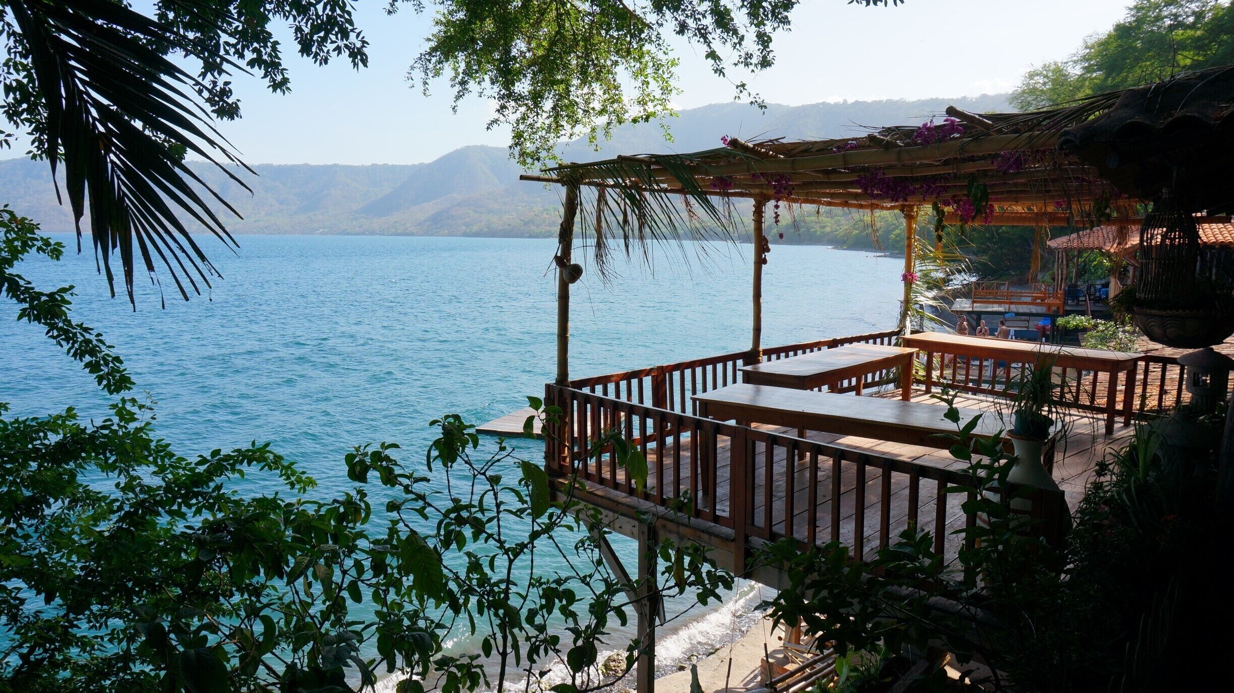 Beautiful Laguna de Apoyo. If you've ever wanted to go swimming in the crater lake of an extinct volcano, go here! Such a stunning place and very close to Managua.