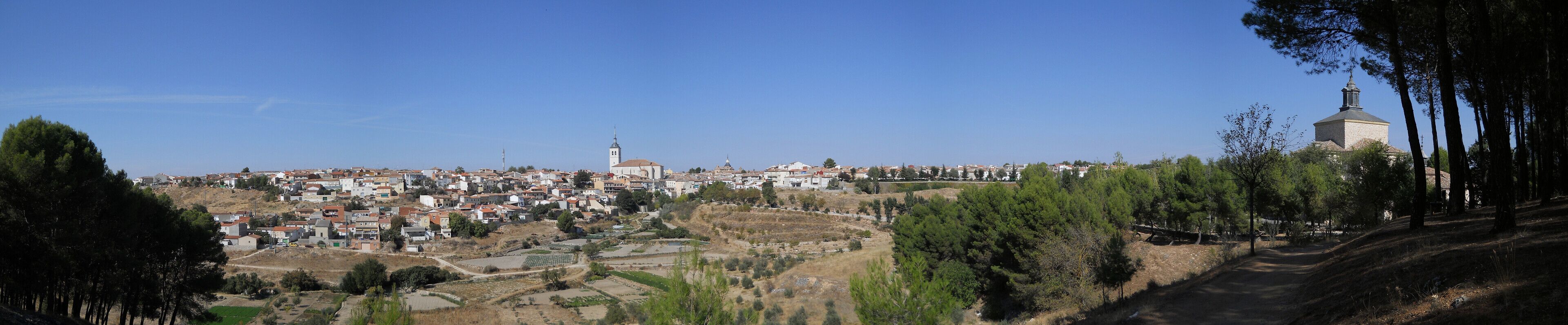 Vista de Colmenar de Oreja, Madrid, España visto desde la ermita del Cristo del Humilladero