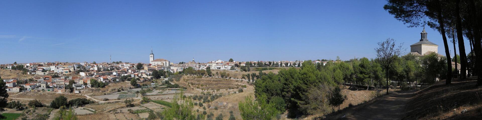 Vista de Colmenar de Oreja, Madrid, España visto desde la ermita del Cristo del Humilladero