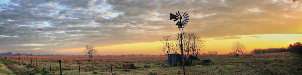 Hockley Texas Sunrise Windmill