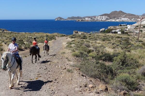 My recent trip to Andalucia, working as a horse trekking guide - we ride from a ranch where the 'Spaghetti Western' movies were filmed - amazing scenery!