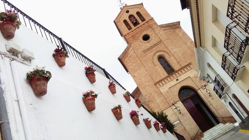 Beautiful church in the village of Lubrin