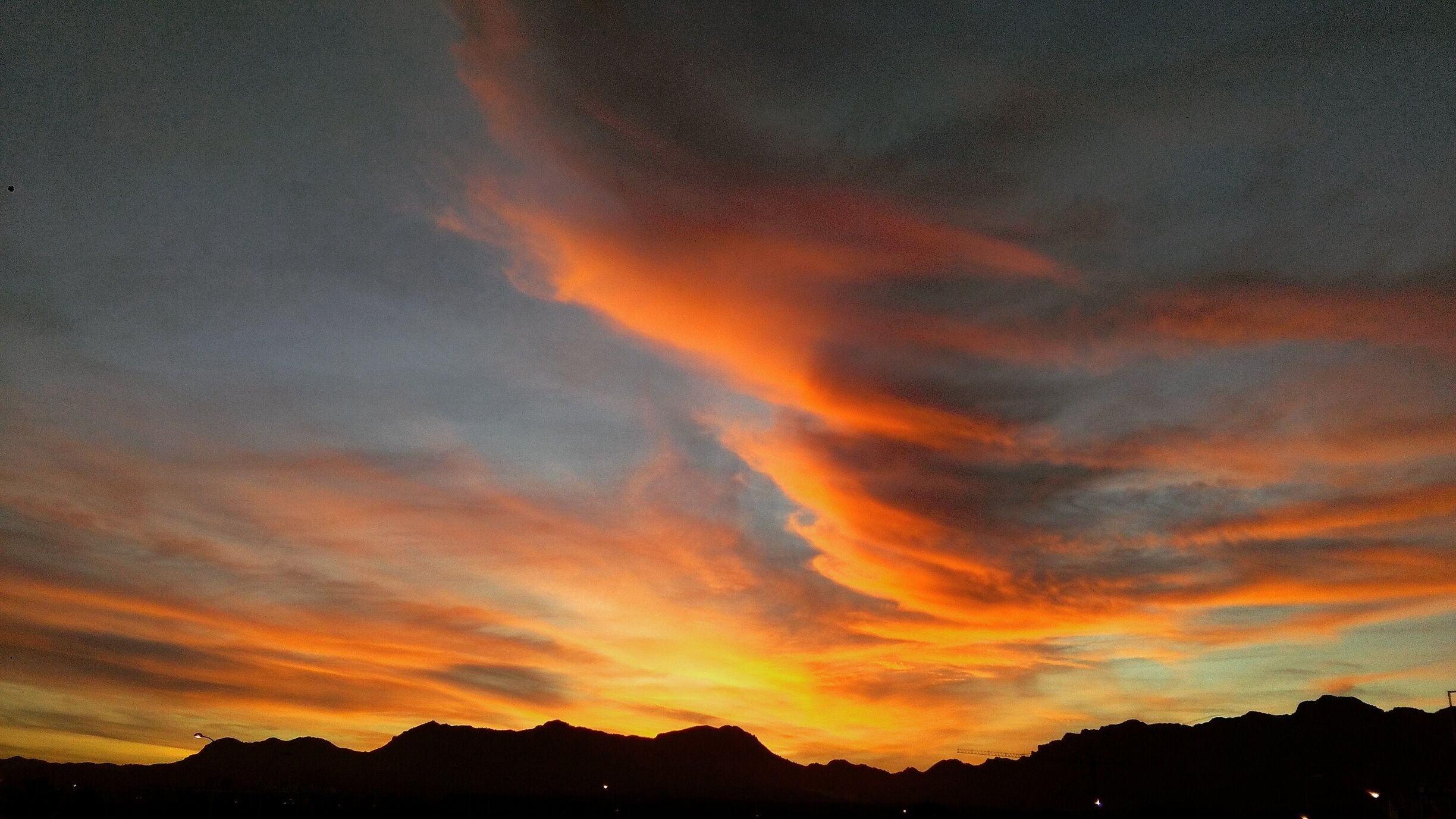 I'm usually a sunrise girl, but tonight's sunset was amazing. At first it looked like a non event, but then this happened just before I got home 