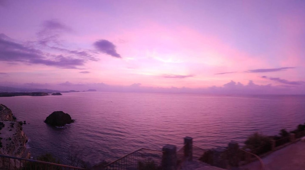 & then the sky went purple for a moment