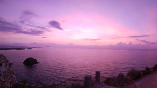& then the sky went purple for a moment