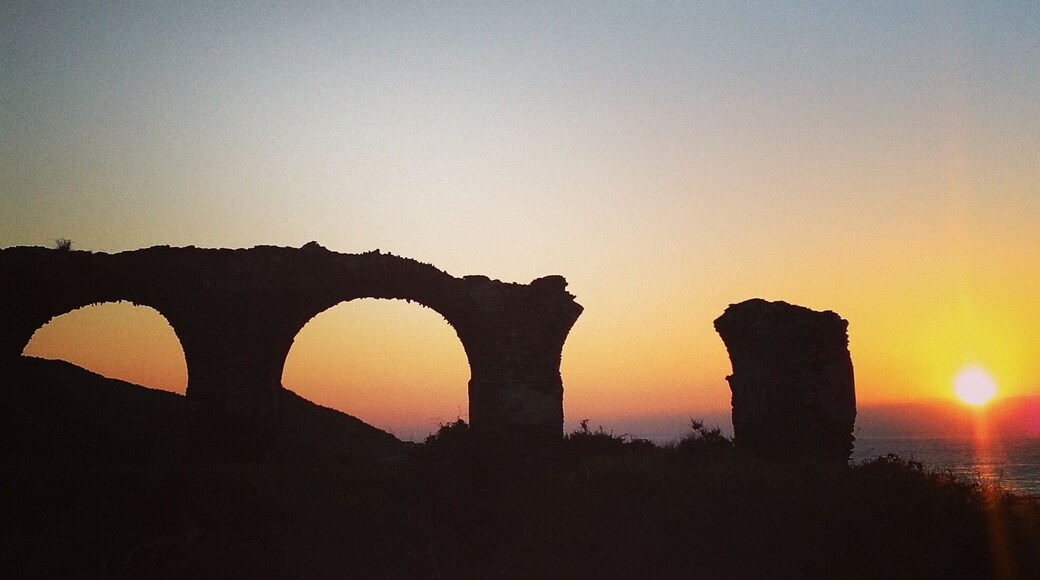 On the way to Villaricos from Pulpi are these old ruins (perhaps an old mine). Love sunrise #instone