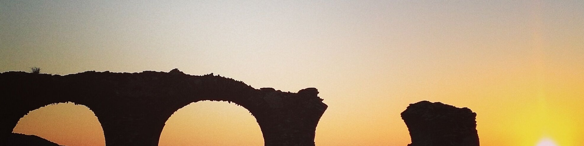 On the way to Villaricos from Pulpi are these old ruins (perhaps an old mine). Love sunrise #instone