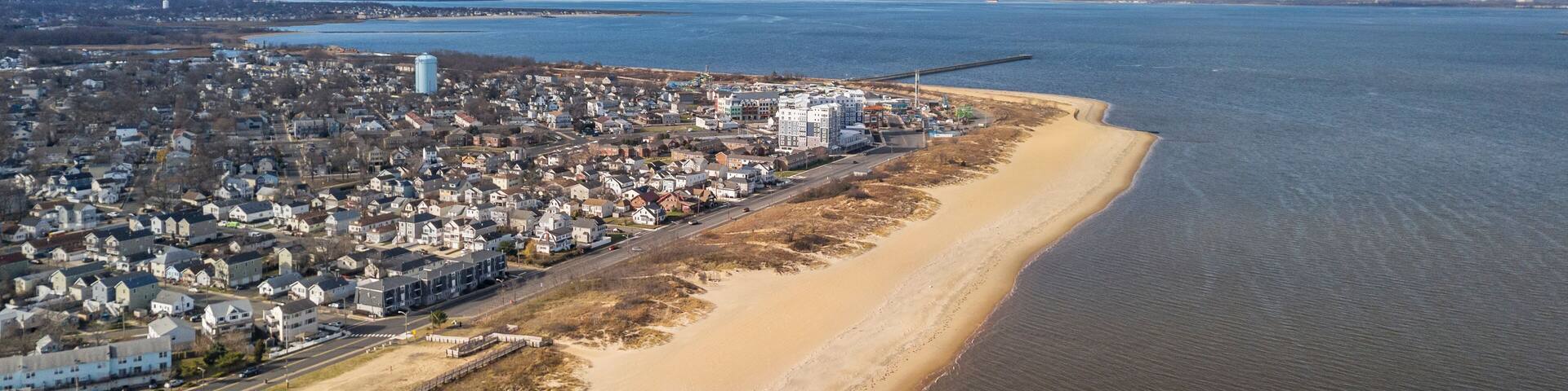 Keansburg New Jersey Aerial Beach