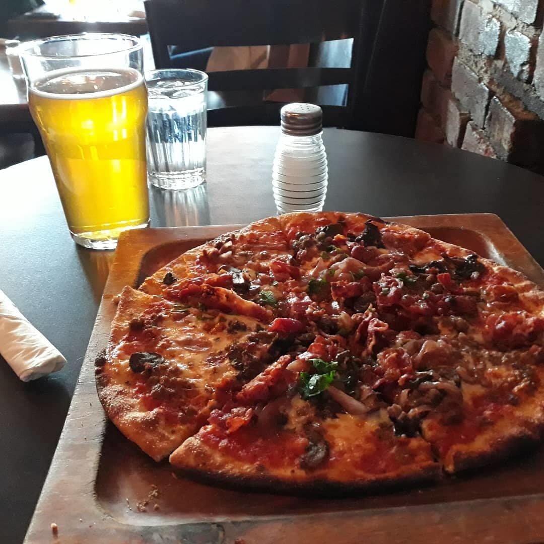 #Trovember I always get a pizza and a Wexford Wheat whenever in St. John's.
