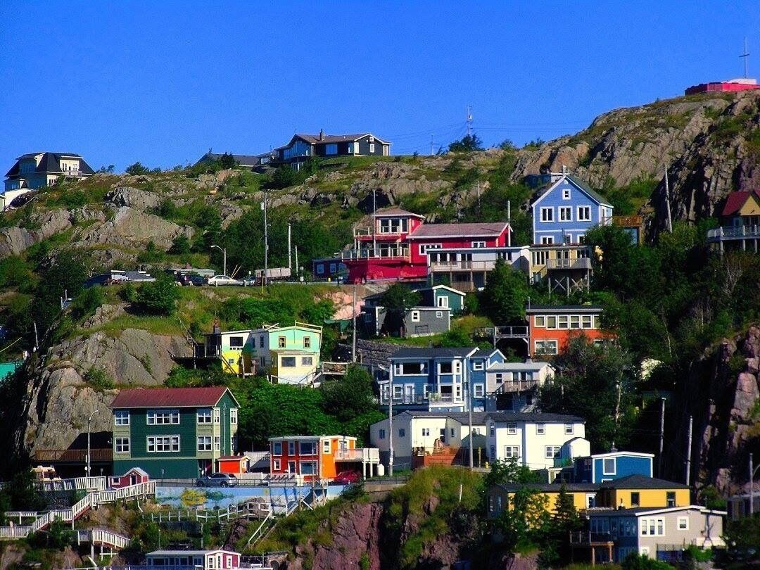 View of Lower Battery in St. John's, Newfoundland. taken from East Coast Trail at Fort Amherst, summer 2016